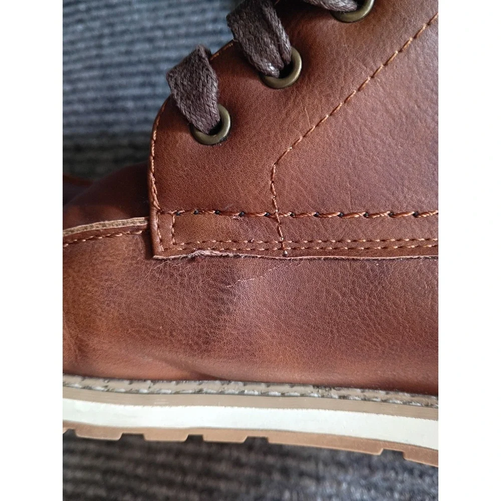 Hawke‎ & Co Men's High Top Brown Boots With Blue Collar Size 13 (I Think)
